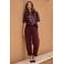 NUKUS Petra loose fit jeans - donkerrood