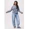 Catwalk Junkie rechtvallende gestreepte top - blauw