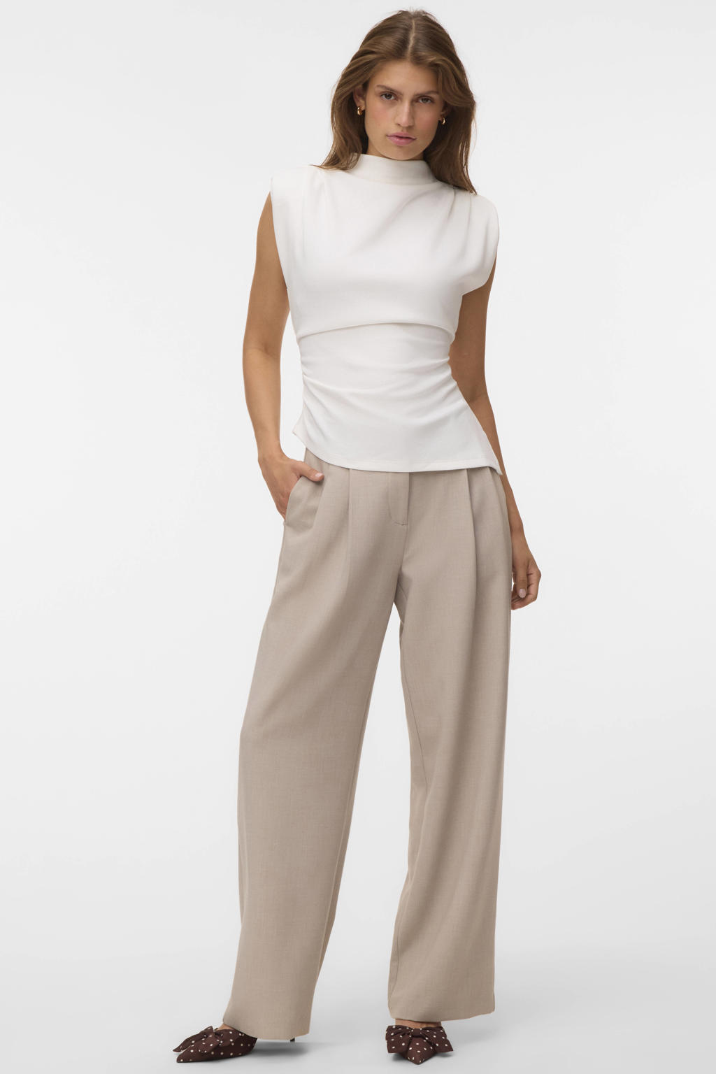 VERO MODA top - ecru