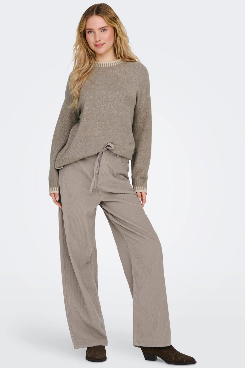 ONLY loose fit casual broek - grijs