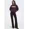 ONLY oversized sweater met tekst - donkerrood