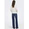 ONLY jeans met wijde pijpen - donkerblauw denim