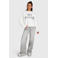 Brunotti katoenen sweater met tekst - wit