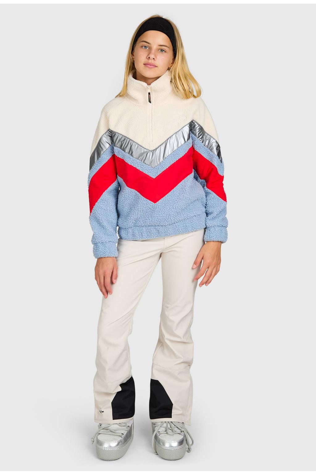 Brunotti Sandy fleece sweater - lichtblauw