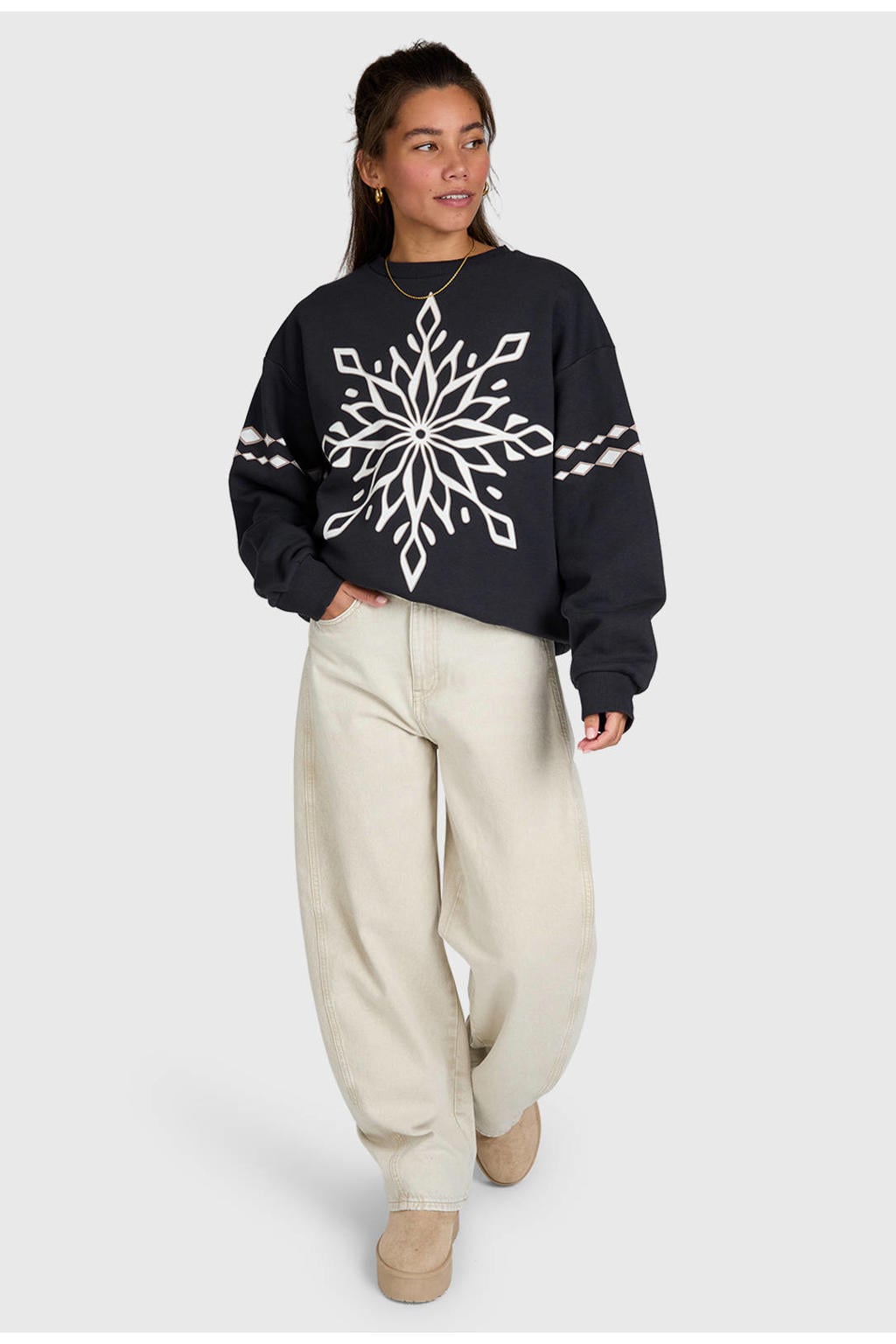 Brunotti katoenen sweater - zwart