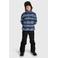 Brunotti Kennety fleece outdoor sweater met opstaande kraag - blauw