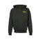 Brunotti hoodie met backprint - donkergroen/geel