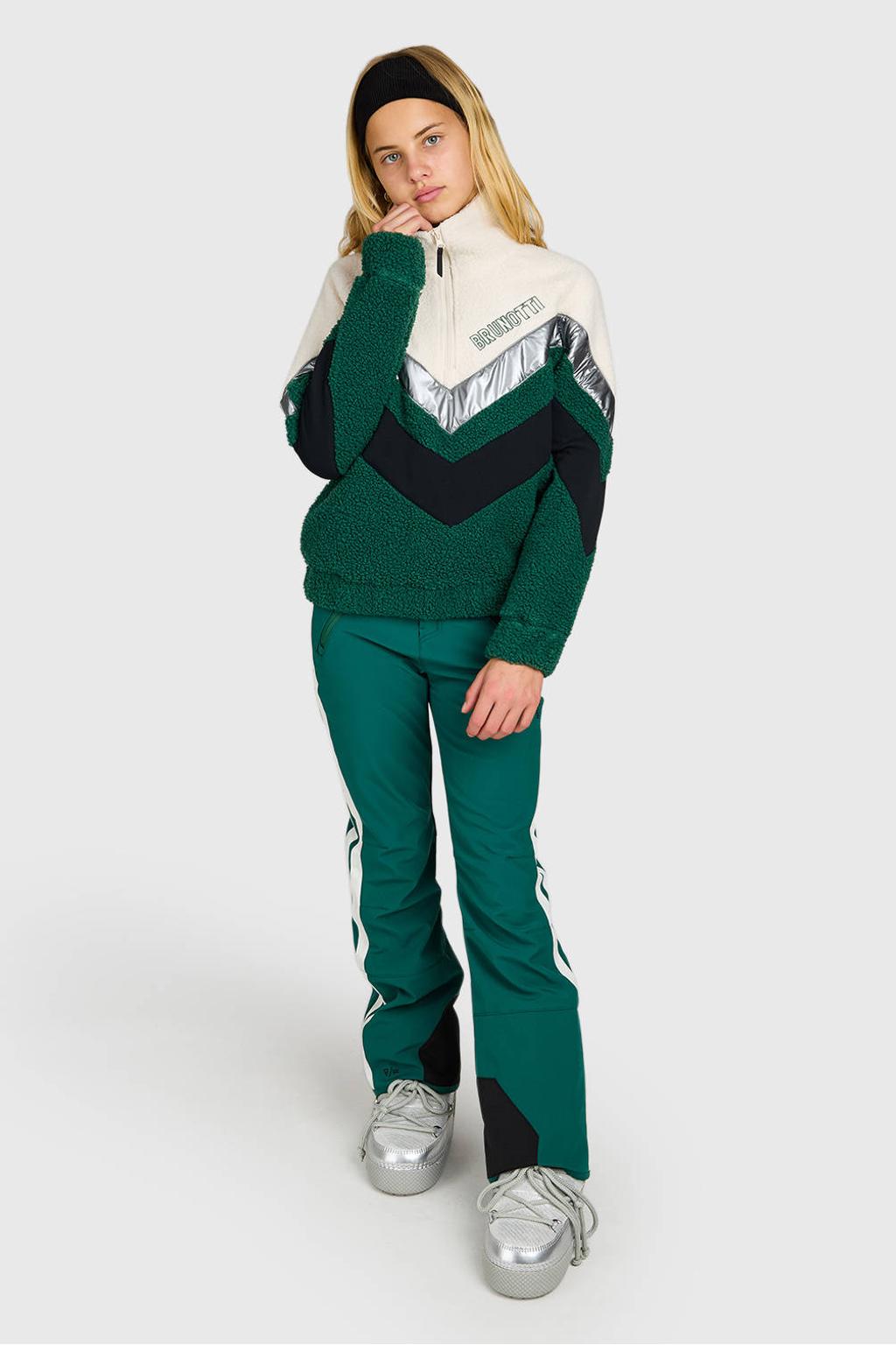 Brunotti Sandy fleece sweater - groen