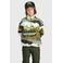 Brunotti fleece outdoor sweater met opstaande kraag - groen