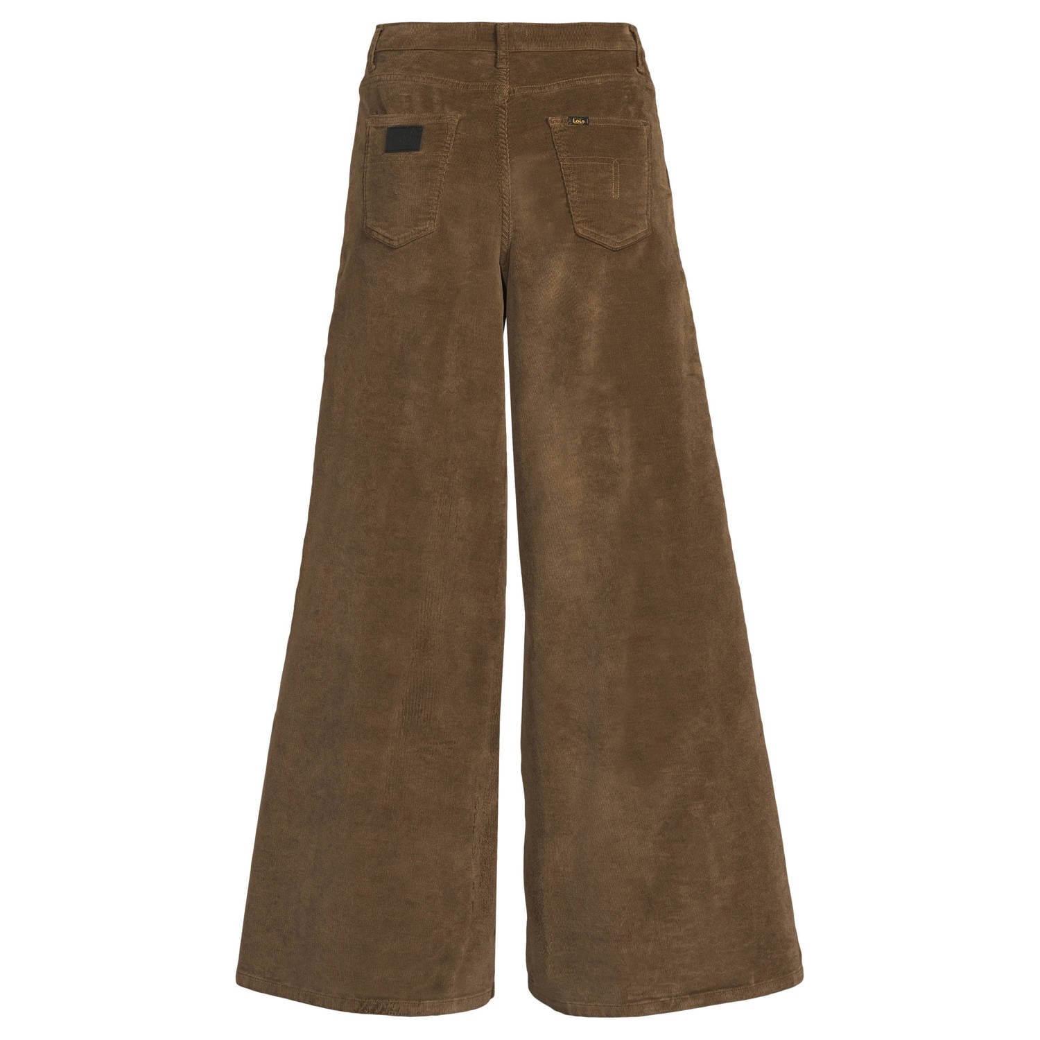 Lois wide leg corduroy broek bruin