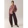Lois leren barrel broek - donkerbruin