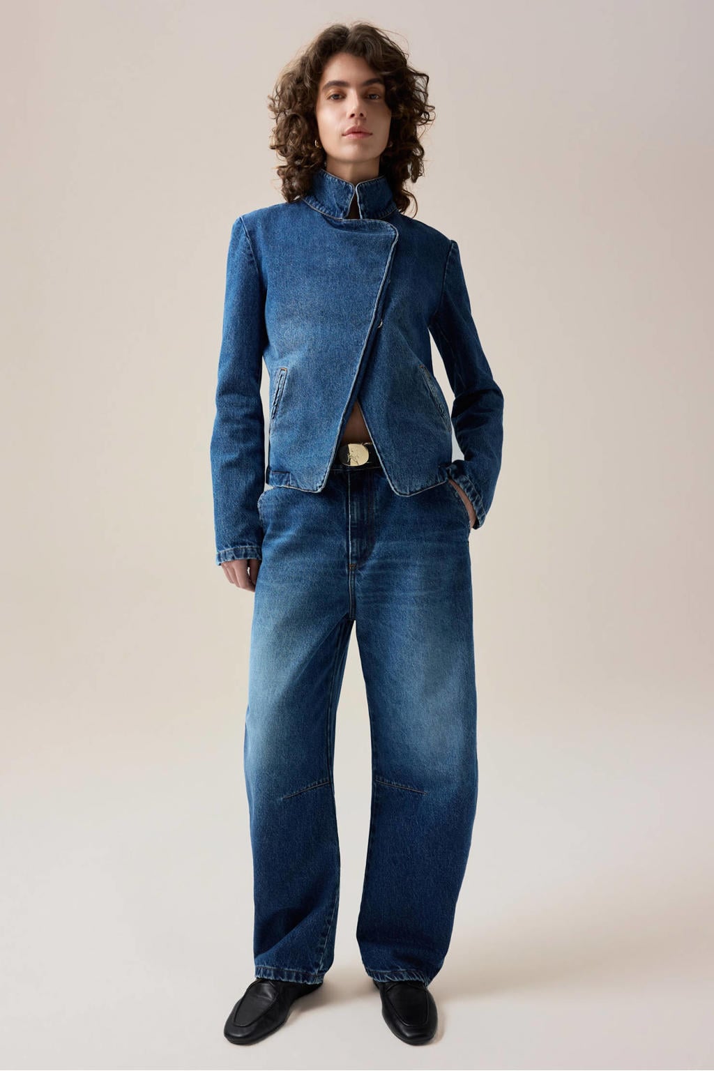 Lois Dali Chino barrel jeans - mediumblauw