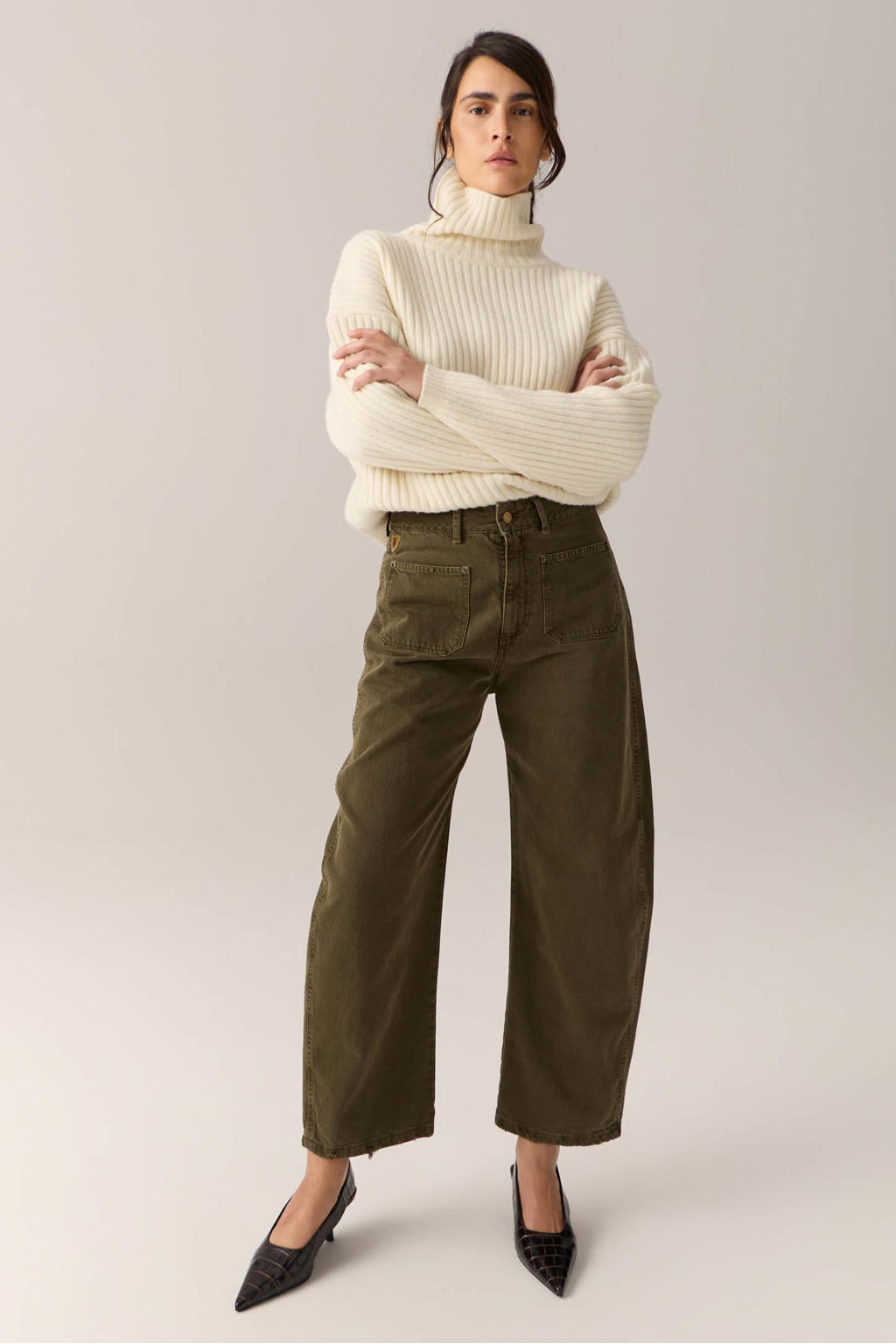 Lois barrel jeans - groen