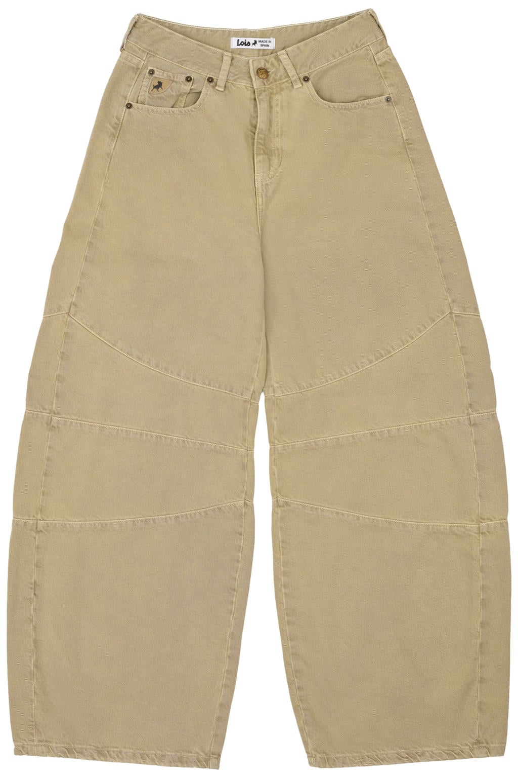 Lois Skater Knee barrel jeans - beige