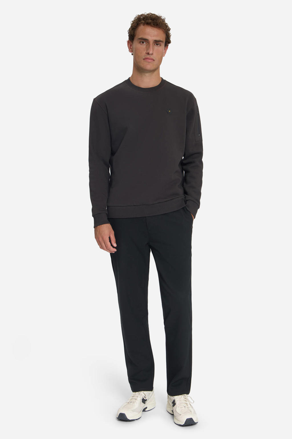 No Excess relaxed fit sweater - donkerbruin