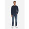 No Excess regular fit gebreide trui - dark night