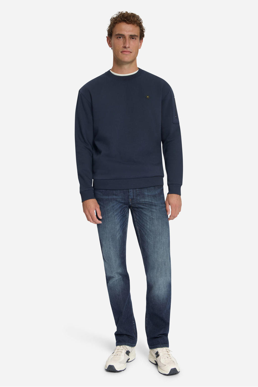 No Excess relaxed fit trui - dark night