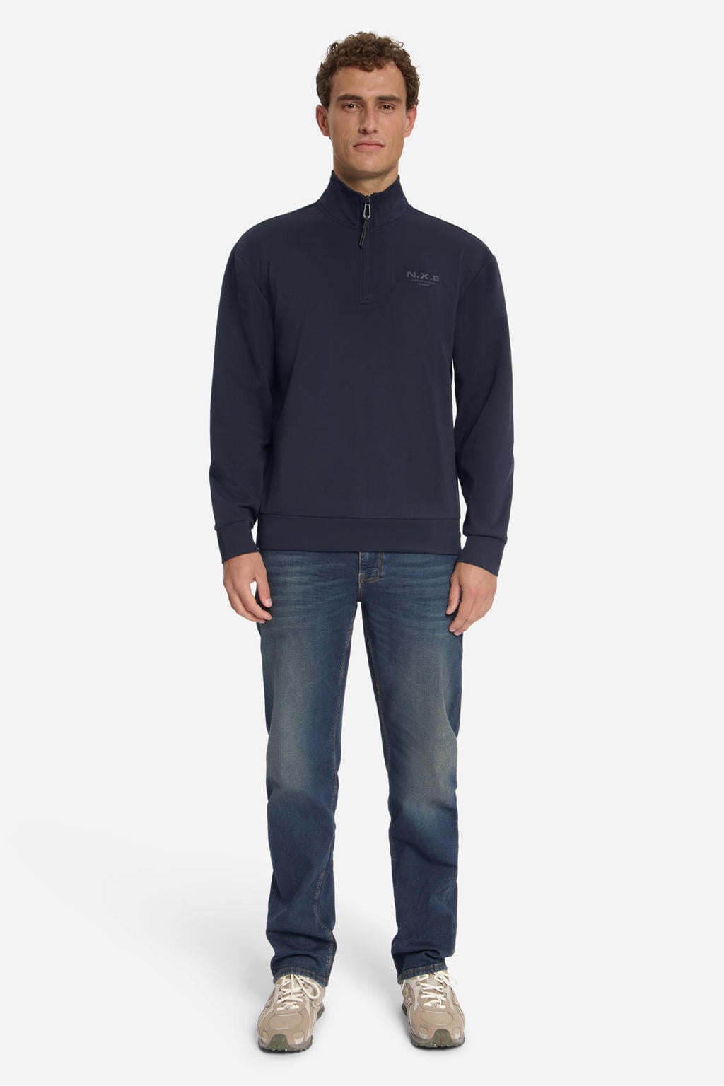 No Excess relaxed fit sweater - dark night