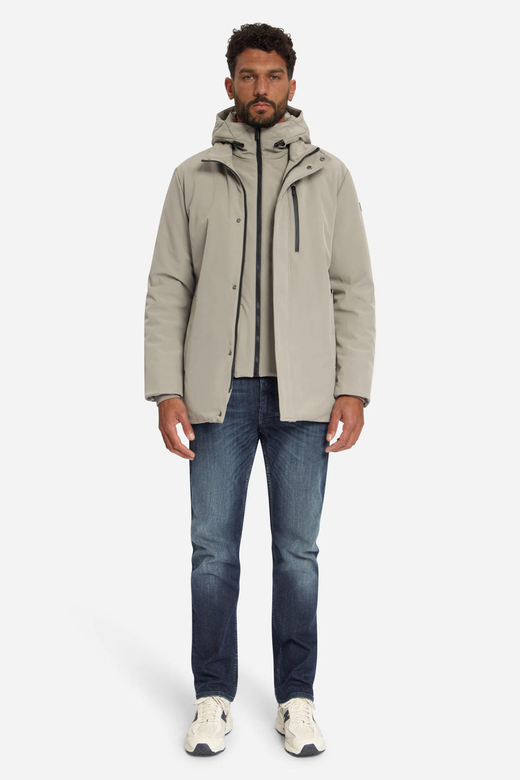 No Excess softshell winterjas - taupe