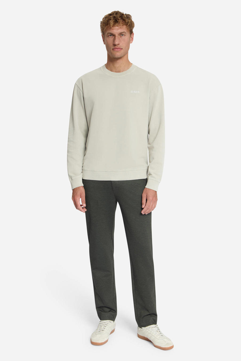 No Excess relaxed fit sweater - cement