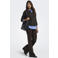 ONLY regular waist wide leg broek - donkerbruin