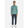 No Excess regular fit gebreide gemêleerde trui - blauw