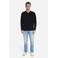 No Excess katoenen regular fit gebreide jacquard trui - zwart