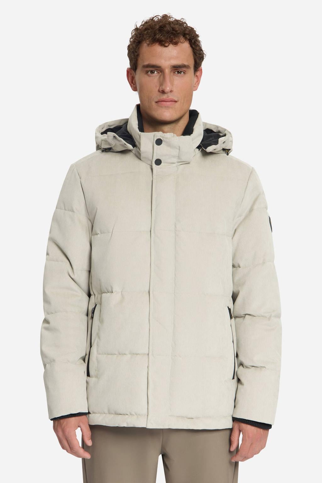 No Excess corduroy pufferjas - beige