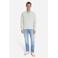 No Excess katoenen regular fit gebreide jacquard trui - light grey