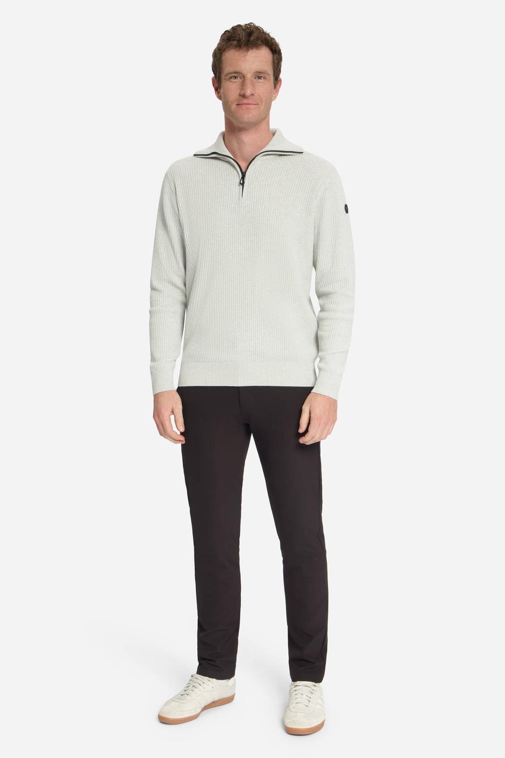 No Excess regular fit gebreide trui - light grey