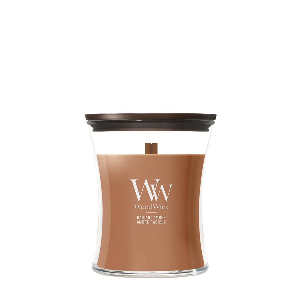 WoodWick geurkaars Radiant Amber - Medium