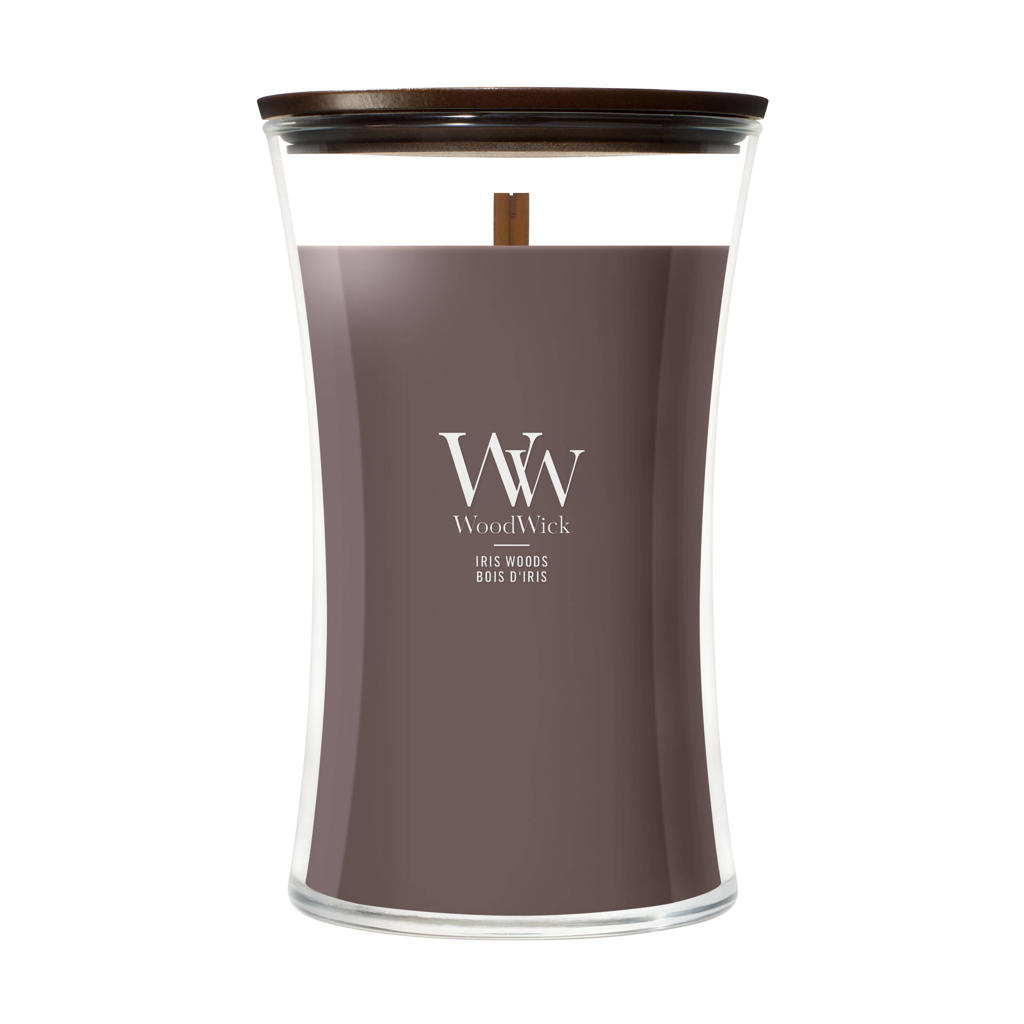 WoodWick geurkaars Iris Woods - Large