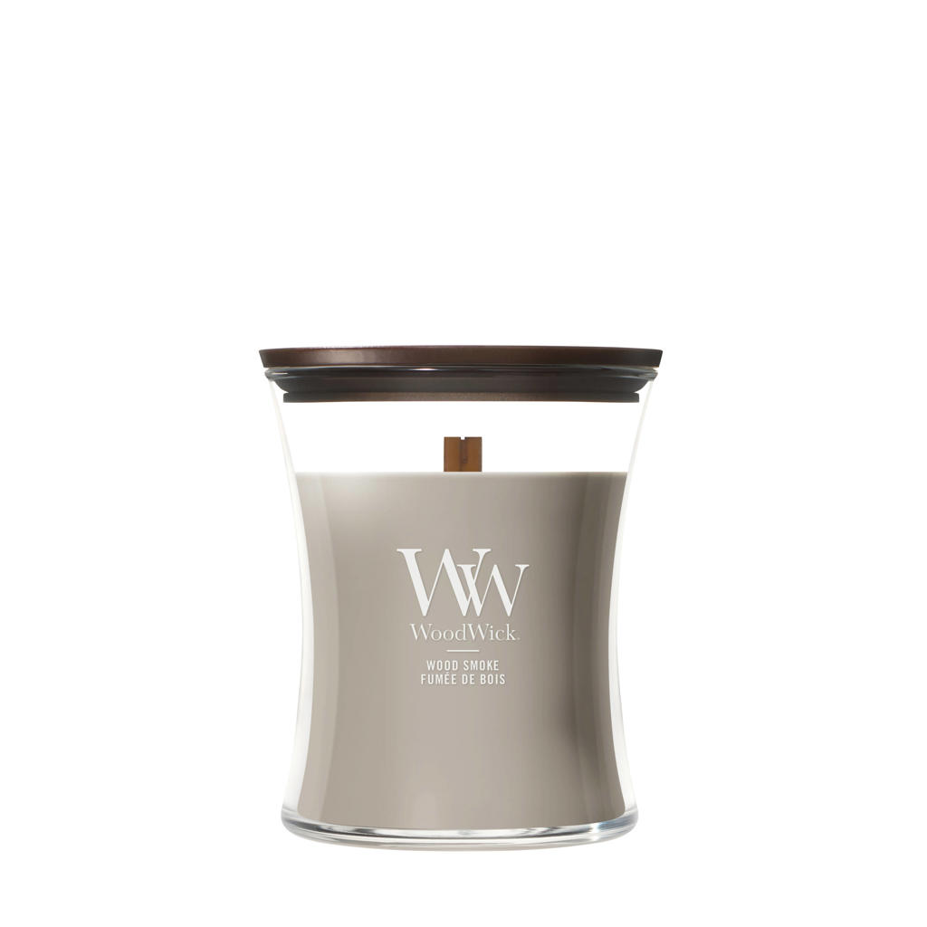 WoodWick geurkaars Wood Smoke - Medium