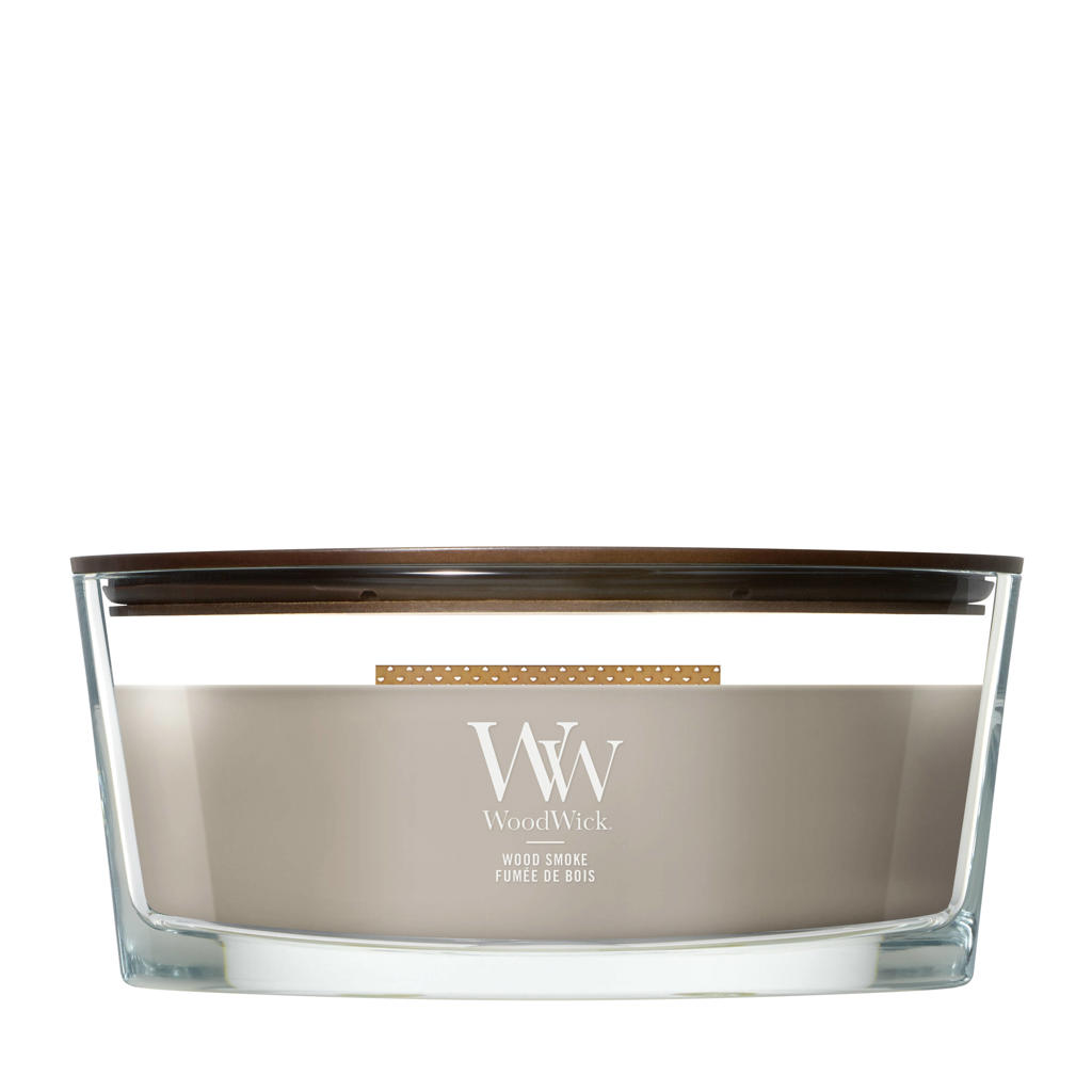 WoodWick geurkaars Wood Smoke - Ellipse