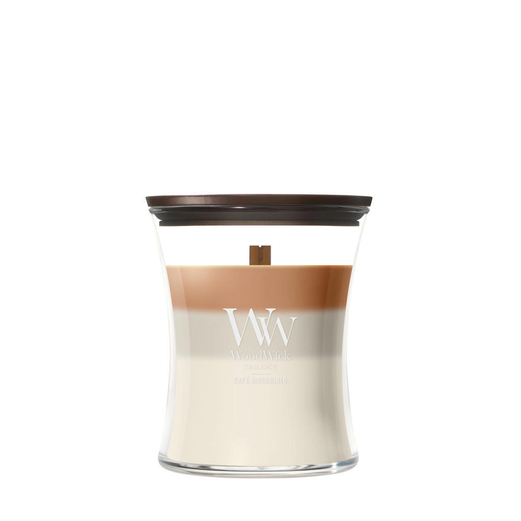 WoodWick geurkaars Trilogy Café Macchiato - Medium
