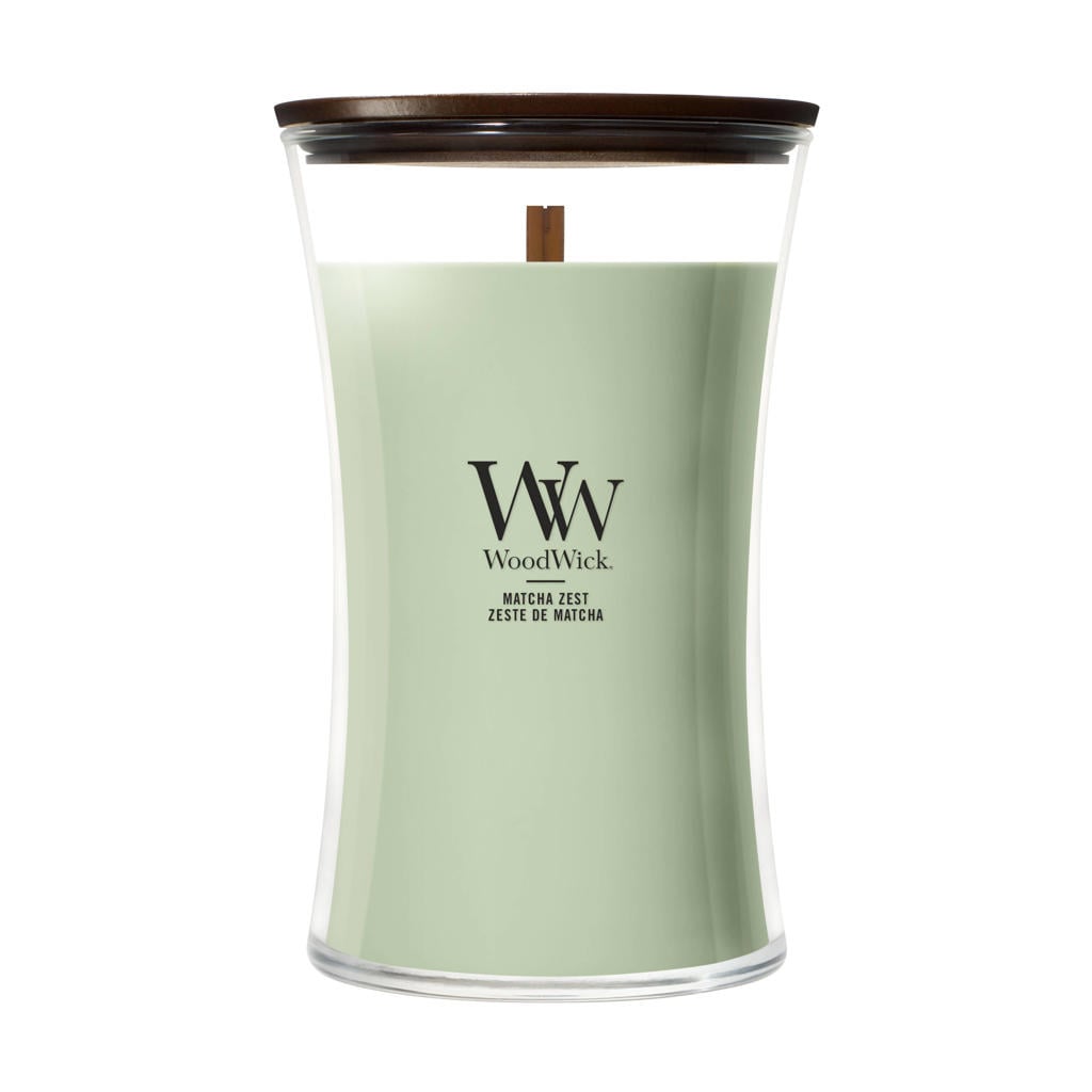 WoodWick geurkaars Matcha Zest - Large