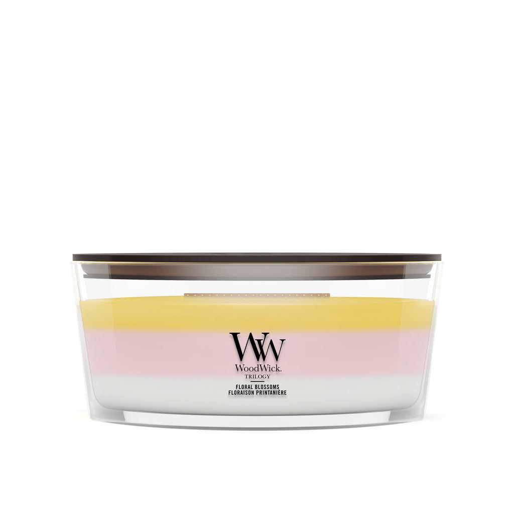 WoodWick geurkaars Trilogy Floral Blossoms - Ellipse