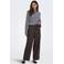 ONLY wide leg casual broek - donkerbruin