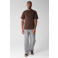 Shoeby regular fit T-shirt met backprint - donkerbruin