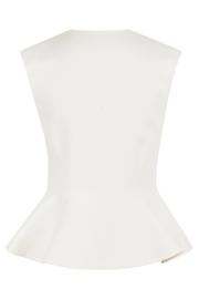 thumbnail: Shoeby gilet met peplum - wit