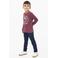 s.Oliver longsleeve met print - aubergine