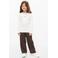 s.Oliver gebloemde longsleeve met borduursels - ecru
