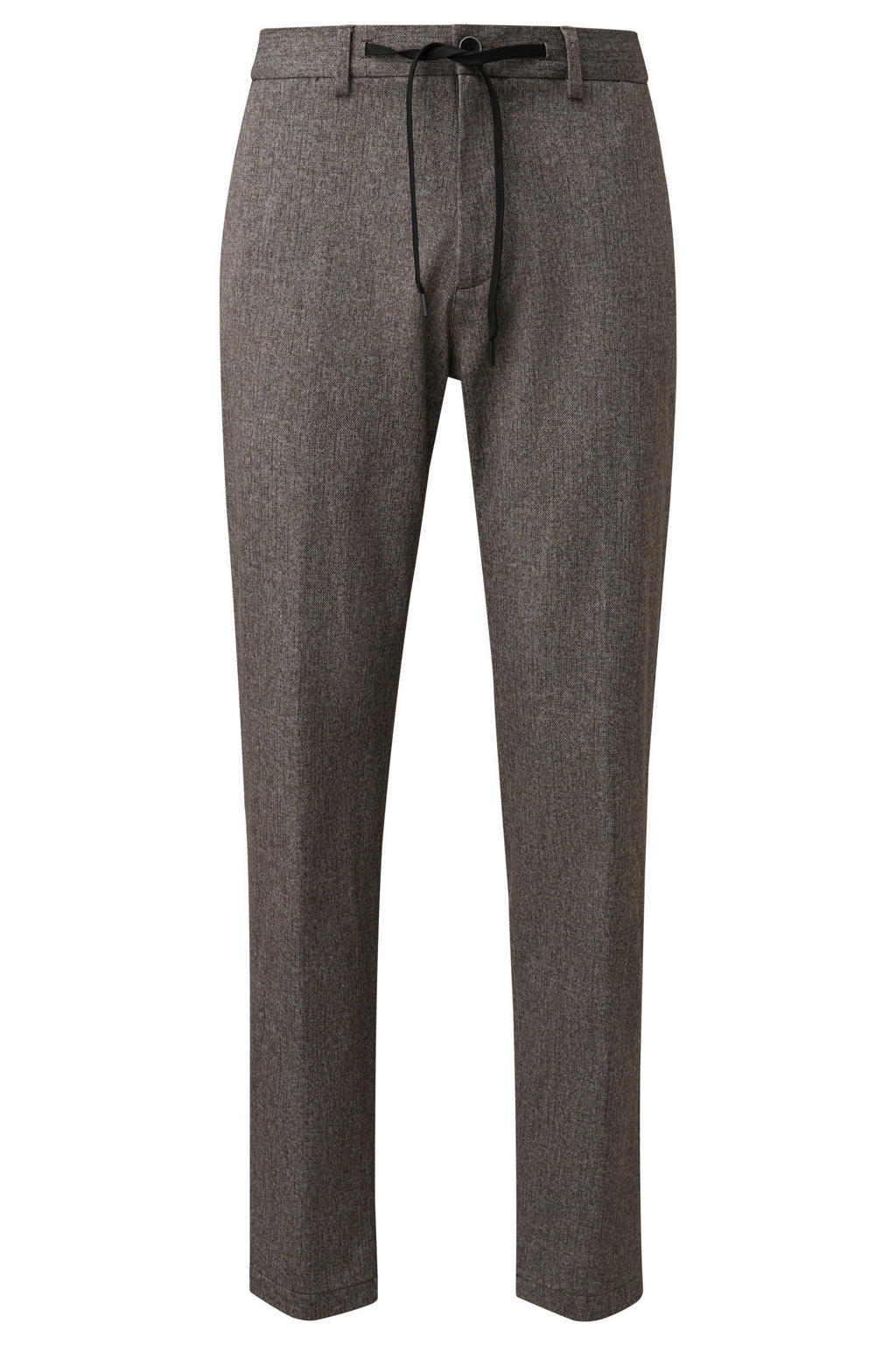 s.Oliver BLACK LABEL slim fit interlock pantalon - bruin