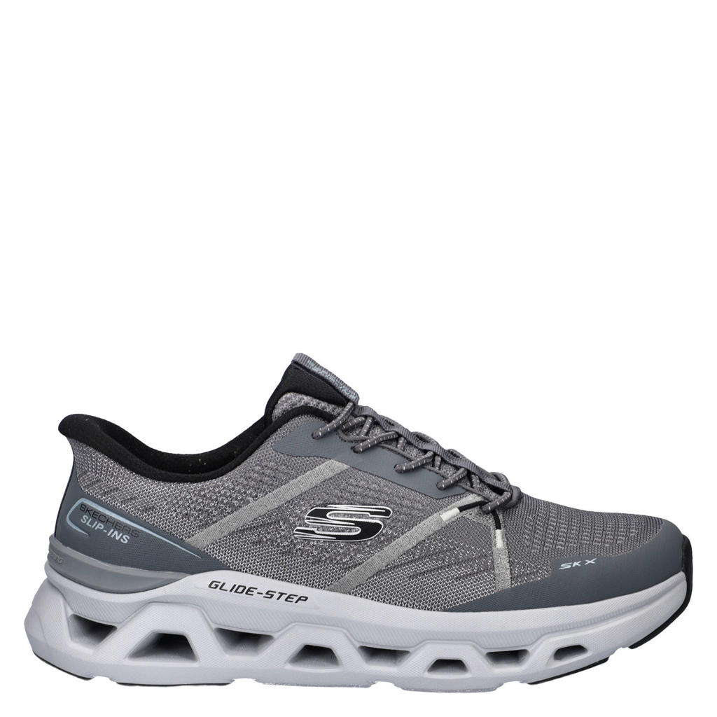 Skechers Hands Free Slip-In Glide Step Altus sneakers met logo - grijs