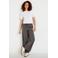 Cache Cache wide leg broek met krijtstreep - grijs