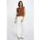 Morgan katoenen gebreid vest - bruin