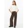 s.Oliver wide leg pantalon - donkerbruin