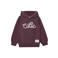 s.Oliver hoodie met tekst - donkerpaars