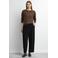 comma barrel cropped broek - zwart