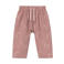 s.Oliver katoenen relaxed fit babybroek met print - roze